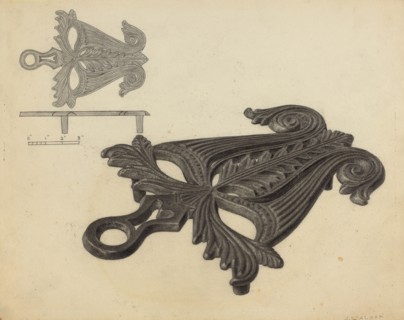 Flat Iron Holder, c. 1938.