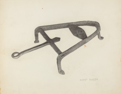 Flat Iron Holder, c. 1939.