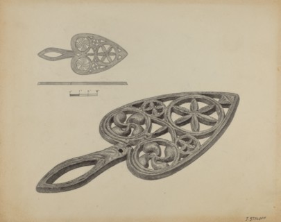 Flat-iron Holder, c. 1937.