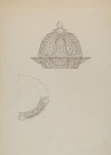 Glass Honey Dish, c. 1936.