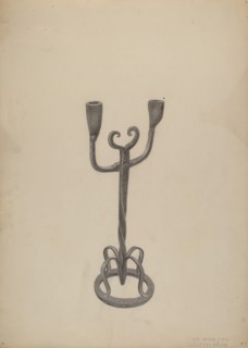 Iron Candlestick, c. 1938.