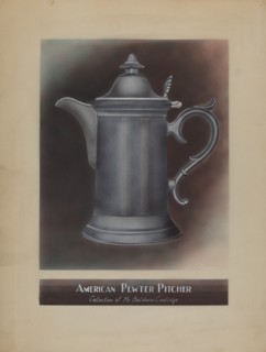 Pewter Pitcher, 1935/1942.