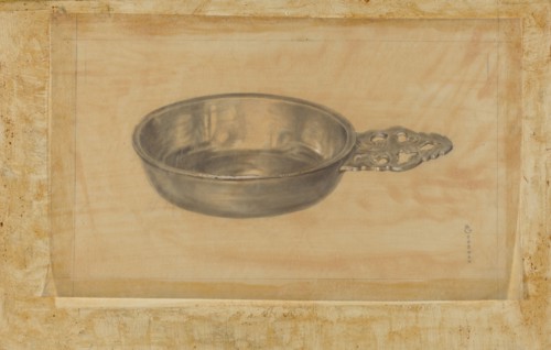 Pewter Porringer, c. 1937.