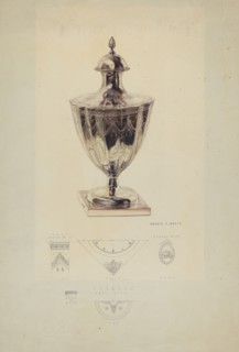 Silver Sugar Urn, c. 1938.