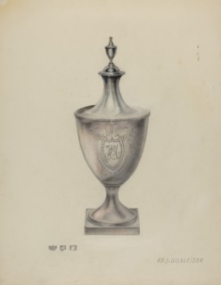 Silver Sugar Urn, c. 1940.