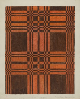 Woven Coverlet, 1935/1942.