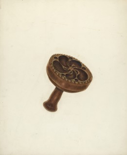 Zoar Butter Mold, c. 1939.