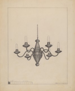 Candle Chandelier, c. 1936.