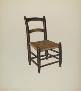 Cane Bottom Chair, c. 1942.