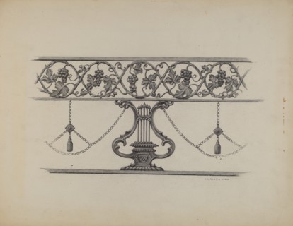 Cast Iron Fencing, c. 1937.