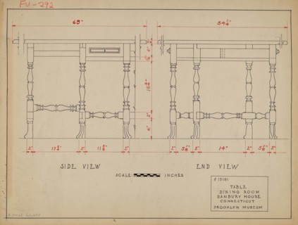 Gate-legged Table, c. 1937.