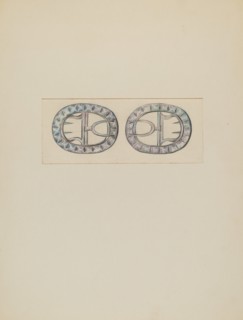 Man's Shoe Buckle, c. 1936.
