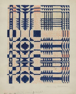 Shaker Coverlet, 1935/1942.