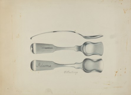 Silver Salt Spoon, c. 1937.