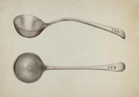 Silver Soup Ladle, c. 1936.