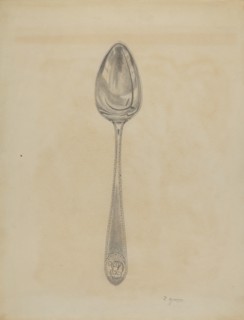 Silver Soup Spoon, c. 1936.