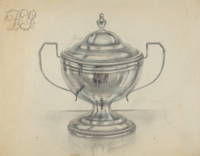 Silver Sugar Bowl, c. 1936.