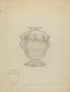 Silver Sugar Bowl, c. 1936.
