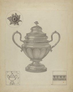 Silver Sugar Bowl, c. 1936.