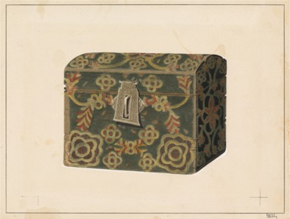 Wood Box or Chest, c. 1937.