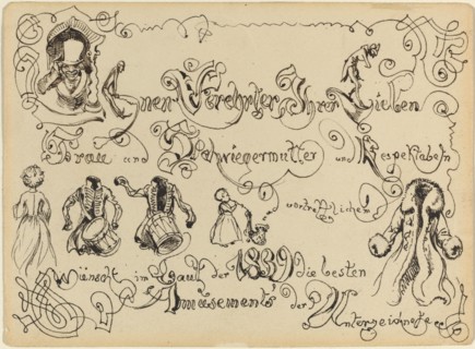 A New Year's Greeting, 1839.