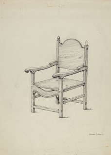 Chair (Scale Drawing), 1936.