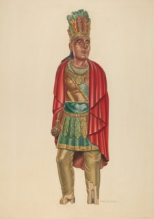 Cigar Store Indian, c. 1939.