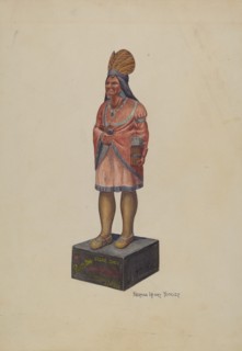 Cigar Store Indian, c. 1940.