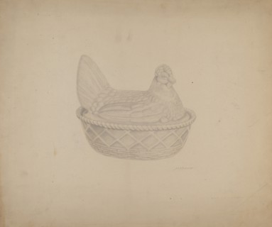 Covered Dish (Hen), c. 1940.