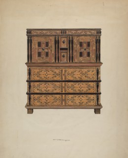 Cupboard with Drawers, 1936.