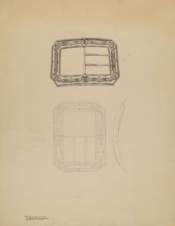 Lady's Shoe Buckle, c. 1937.