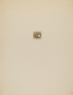 Man's Stock Buckle, c. 1936.
