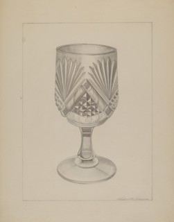 Molded Water Glass, c. 1937.