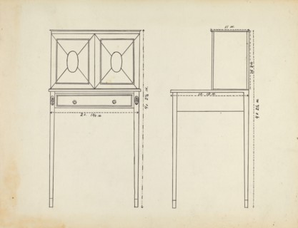 Plan for Rendering, c. 1953.