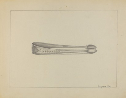 Silver Sugar Tongs, c. 1936.