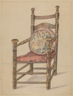Slat-back Armchair, c. 1936.