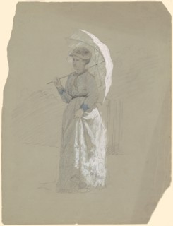 Woman with Parasol, c. 1870.