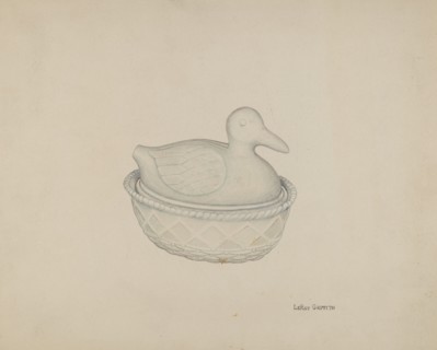 Covered Dish (Duck), c. 1938.