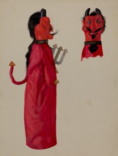 Hand Puppet - Devil, c. 1936.