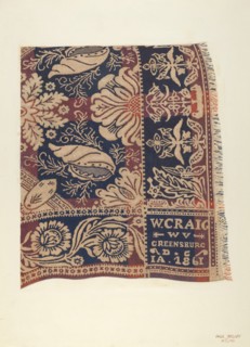 Jacquard Coverlet, 1935/1942.