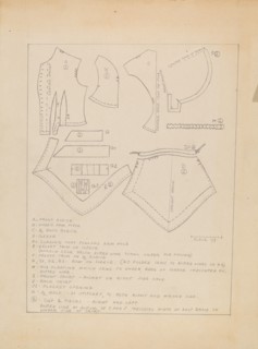 Pattern for a Dress, c. 1936.