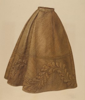 Quilted petticoat, 1935/1942.