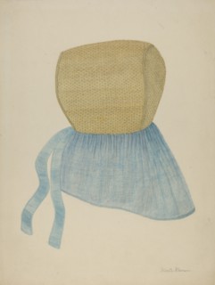Shaker Straw Bonnet, c. 1937.