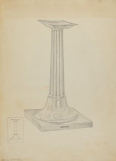 Silver Candle Stand, c. 1936.