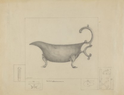 Silver Sauce Boat, 1935/1942.