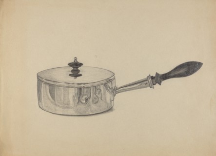 Silver Serving Dish, c. 1936.