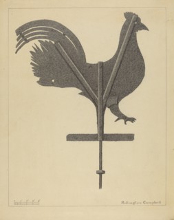 Weather Vane - Cock, c. 1936.