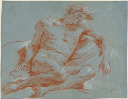 A Seated Male Nude, 1752/1753.