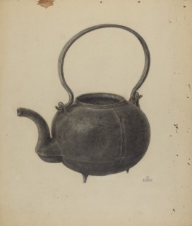 Cast Iron Tea Kettle, c. 1938.
