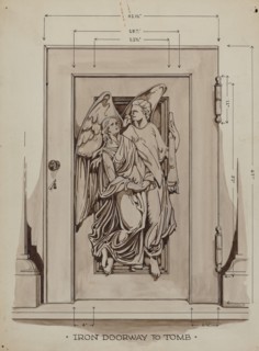 Iron Doorway to Tomb, c. 1936.